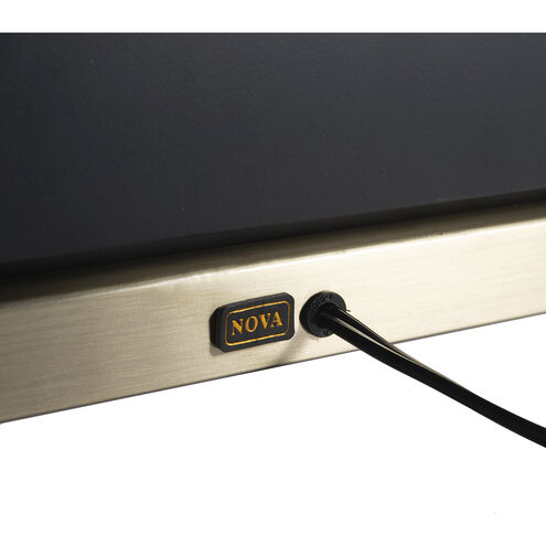 Trina 31 inch 23.00 watt Ebony and Weathered Brass Table Lamp Portable Light