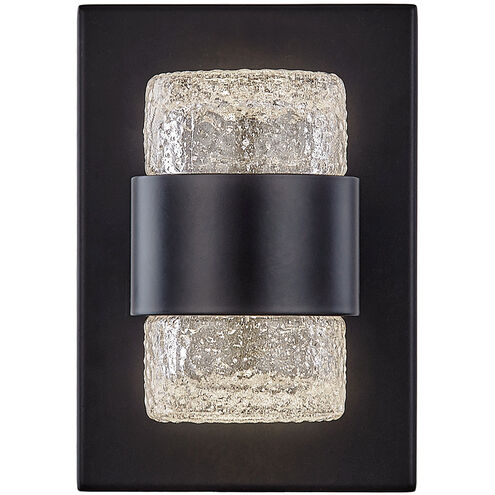 Copenhagen LED 5 inch Black Outdoor Wall Sconce