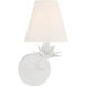 Vintage 1 Light 6 inch White Wall Sconce Wall Light