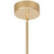 Pipes LED 5 inch Brass Down Mini Pendant Ceiling Light