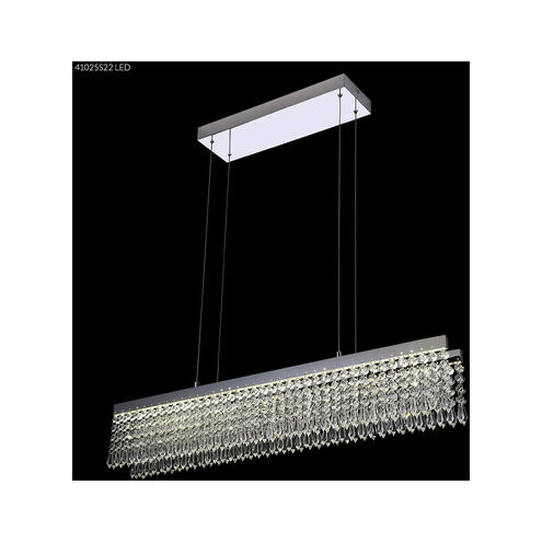 Galaxy LED 5 inch Silver Crystal Chandelier Ceiling Light