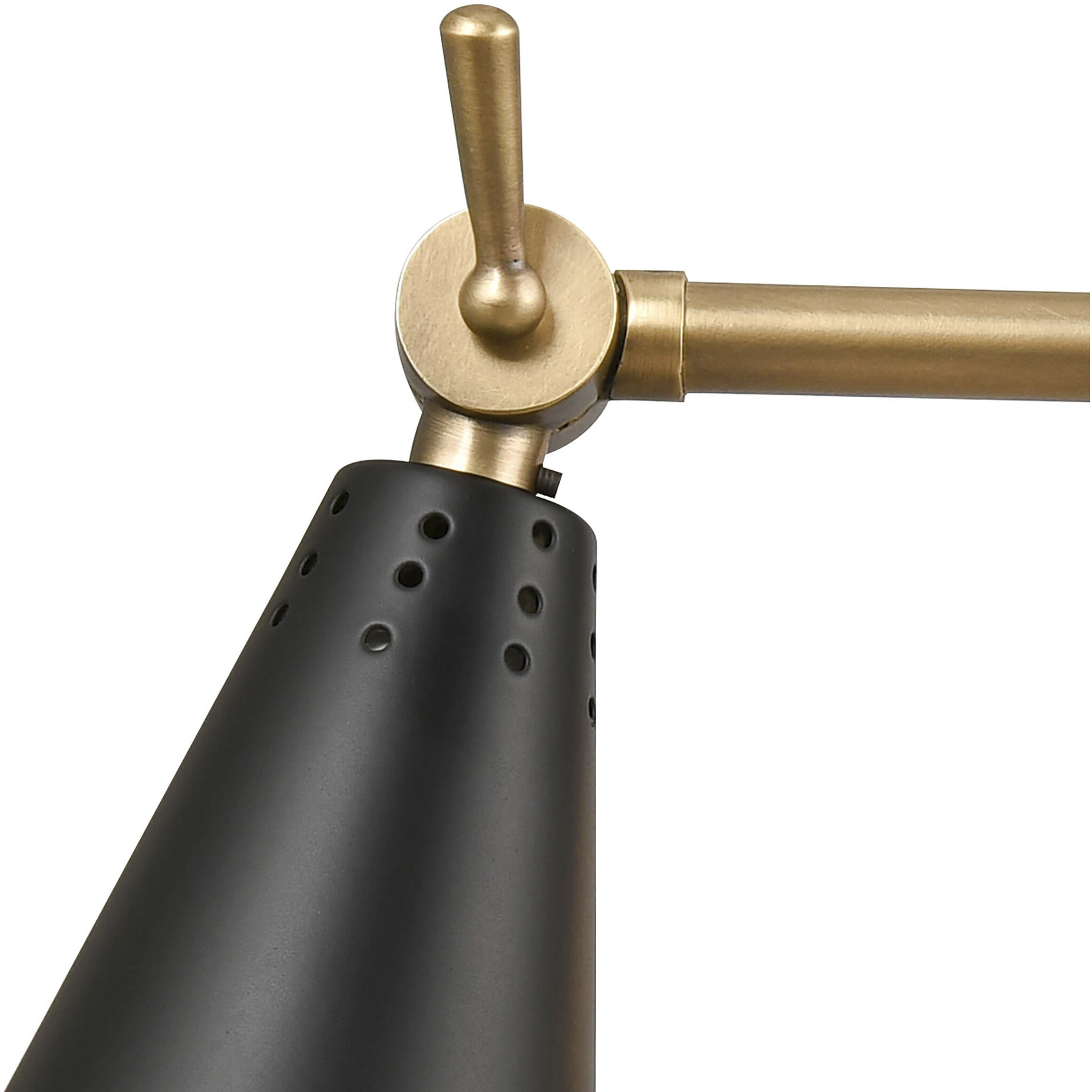 Luca 22 inch 60 watt Natural Brass Swingarm Sconce Wall Light