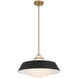 Xander 3 Light 20 inch Vibrant Gold Pendant Ceiling Light