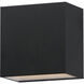 Blok LED 6.25 inch Black Outdoor Wall Sconce