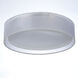 Prime LED 20 inch Flush Mount Ceiling Light in White Organza