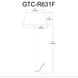 Gretchen 62.75 inch 100.00 watt Matte White Floor Lamp Portable Light, Round Base