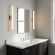 Cavitt LED 30 inch Satin Brass Vanity Light Wall Light