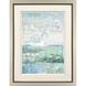 Serene Blue and Green and White Framed Art
