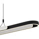 Mira LED 41.5 inch Matte Black Island Light Ceiling Light, Medium