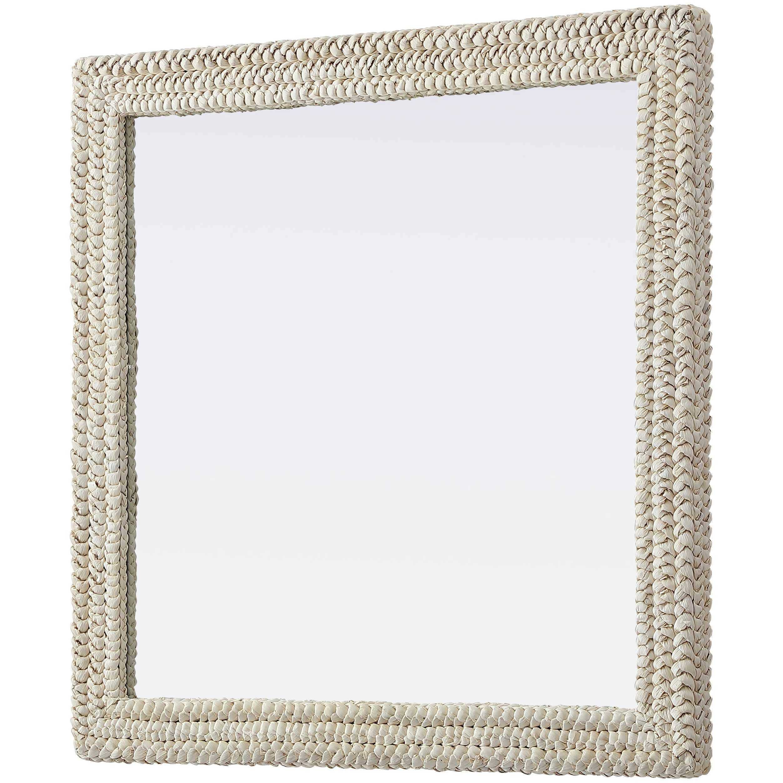 Marlowe 40 X 40 inch Linen White Mirror