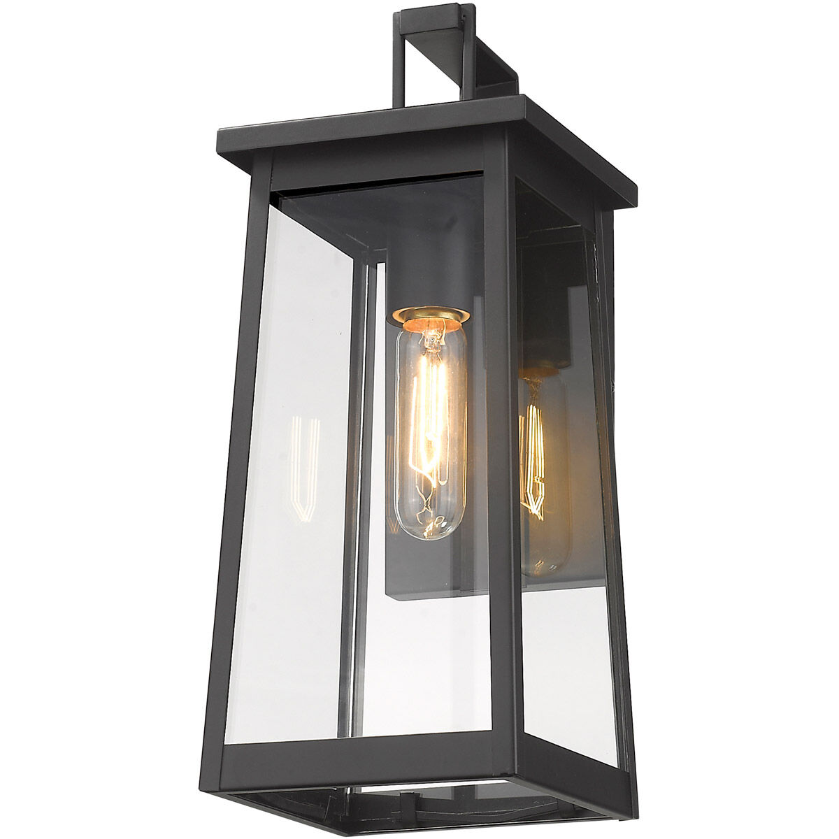 Alden 1 Light 15 inch Matte Black Exterior Wall Mount