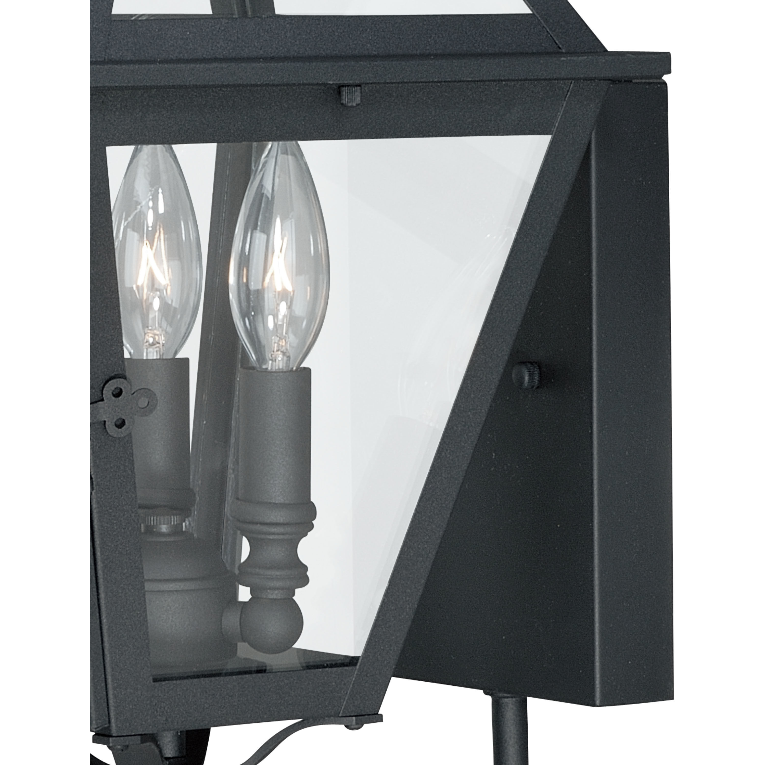 Nottingham LED 20 inch Textured Black Outdoor Wall