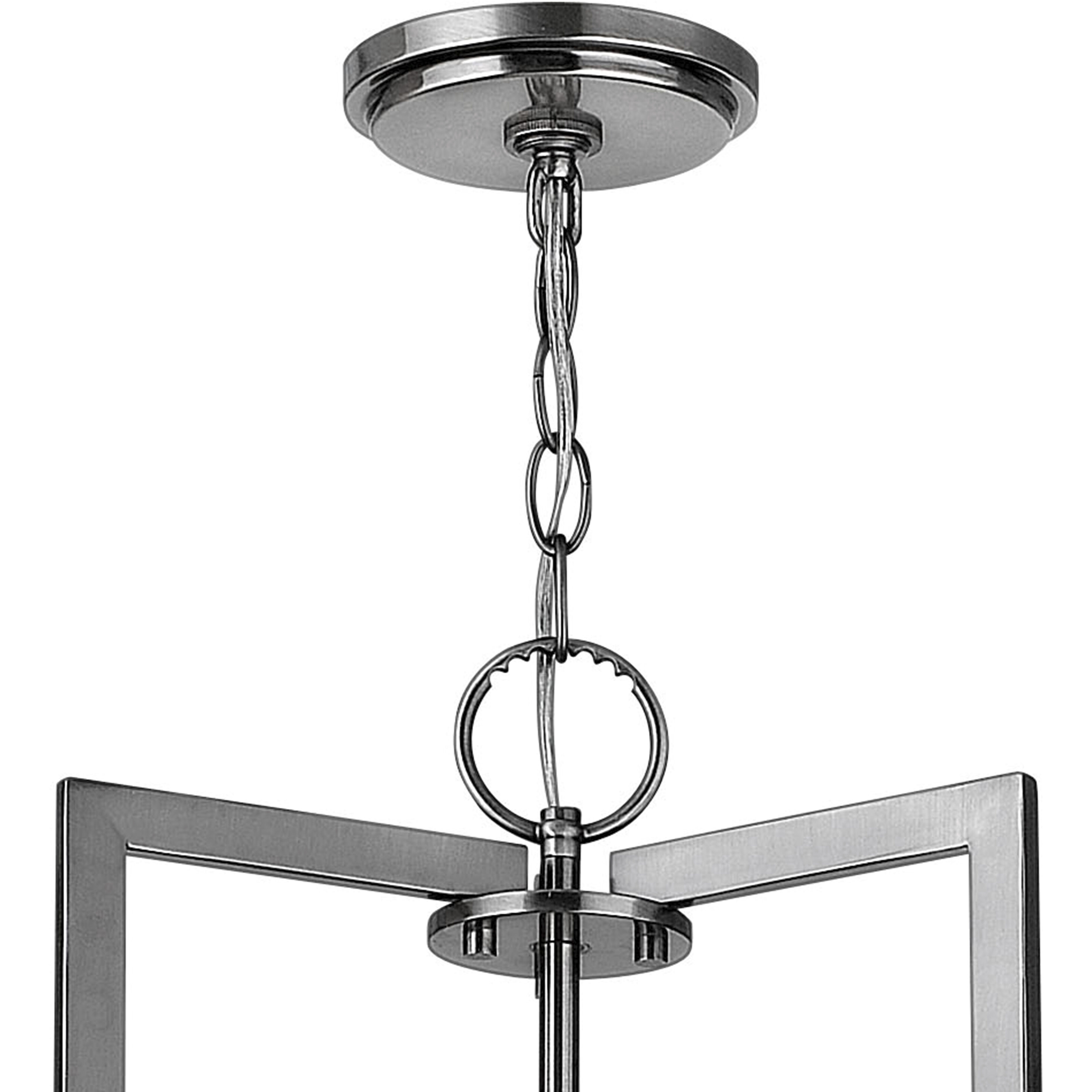 Hampton 3 Light 26 inch Antique Nickel Indoor Chandelier Ceiling Light in Non-LED