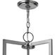Hampton 3 Light 26 inch Antique Nickel Indoor Chandelier Ceiling Light in Non-LED