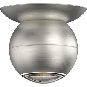 Hemisphere LED 4 inch Natural Anodized Flush-Mount Ceiling Light