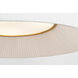 Barbara Barry Halo LED 27.25 inch Soft Brass Fabric Hanging Shade Ceiling Light