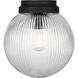 Drew & Jonathan Preston 1 Light 10 inch Midnight Black Flush Mount Ceiling Light