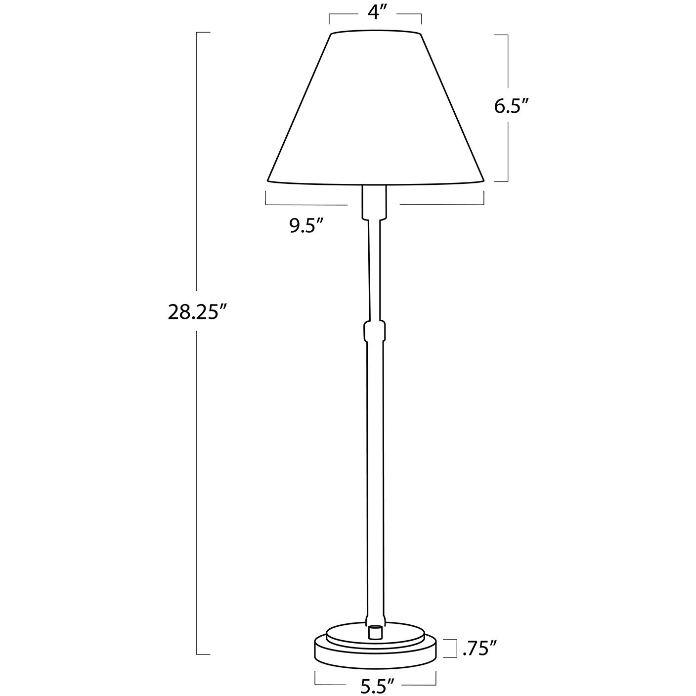 Polly 28.25 inch 60.00 watt Blackened Brass Buffet Lamp Portable Light in Rattan Shade