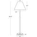 Polly 28.25 inch 60.00 watt Blackened Brass Buffet Lamp Portable Light in Rattan Shade