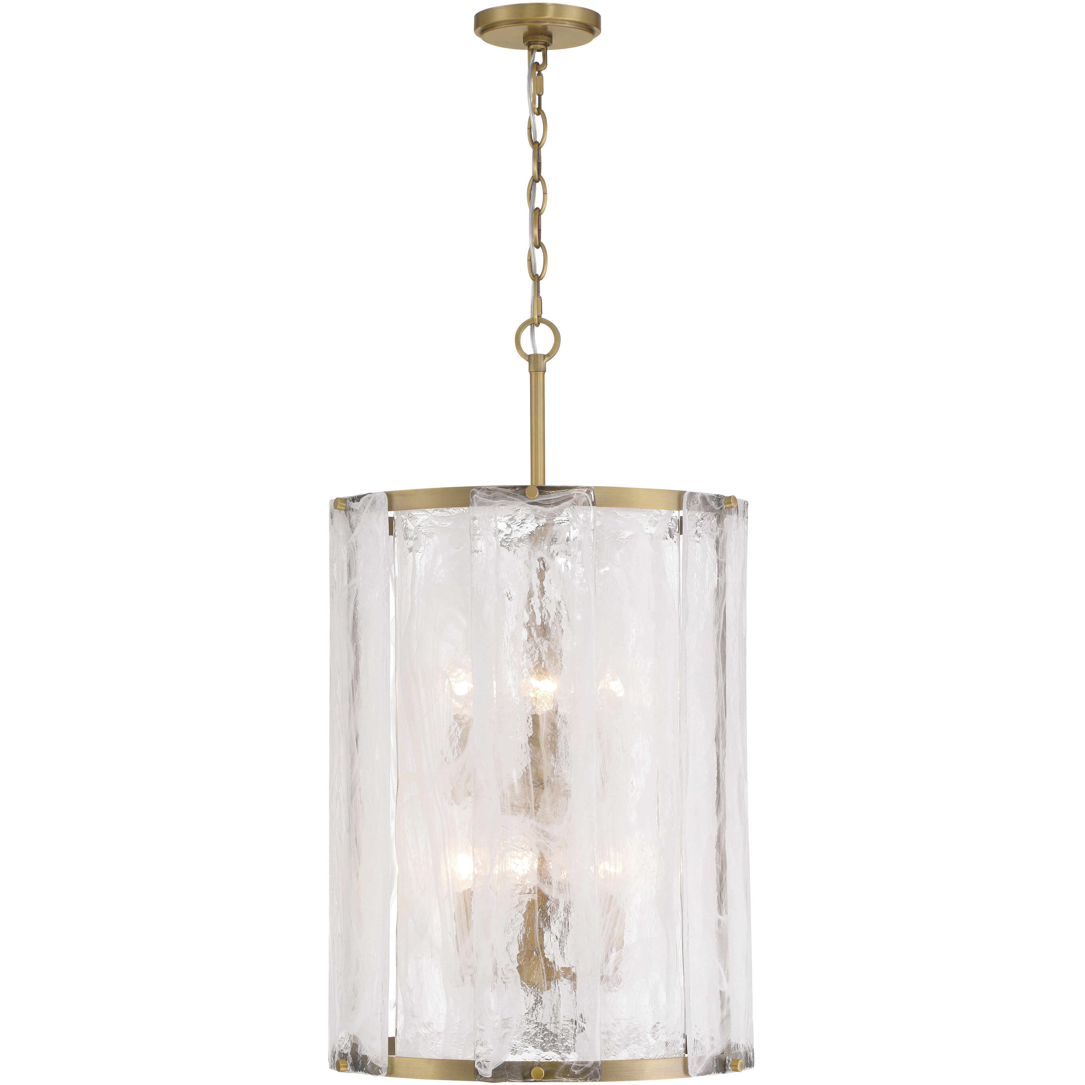 Veil 6 Light 16 inch Legacy Brass Pendant Ceiling Light
