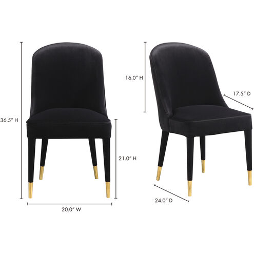 Liberty Black Dining Chair, Set of 2