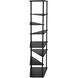 Everest Matte Black Bookcase