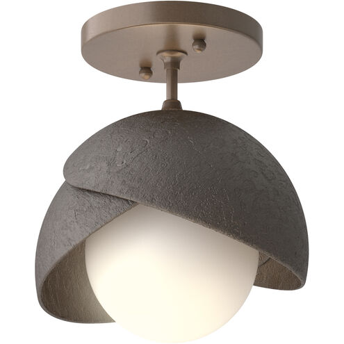 Brooklyn 1 Light 6 inch Ink and Oil Rubbed Bronze Semi-Flush Ceiling Light