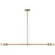 Kelly Wearstler Melange LED 63 inch Antique-Burnished Brass Linear Pendant Ceiling Light