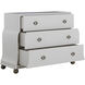 Pearl Ivory White and Satin Brass Chest