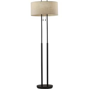 Duet 62 inch 60.00 watt Antique Bronze Floor Lamp Portable Light
