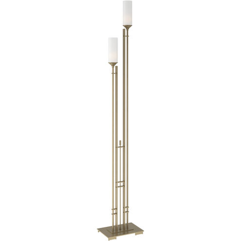 Metra Twin 74.7 inch 60 watt Soft Gold Floor Lamp Portable Light, Tall
