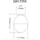 Dayana 1 Light 7 inch Matte Black Flush Mount Ceiling Light
