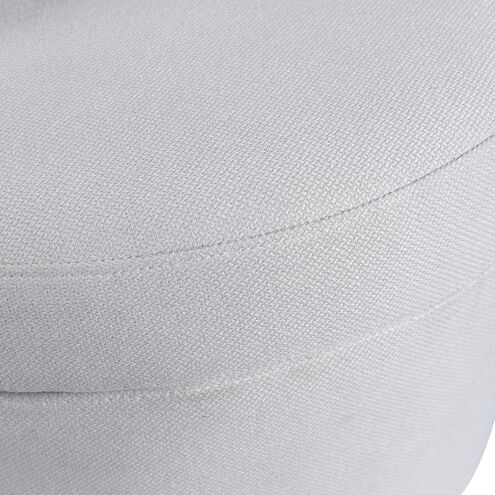 Cameron White Boucle and Black Chair