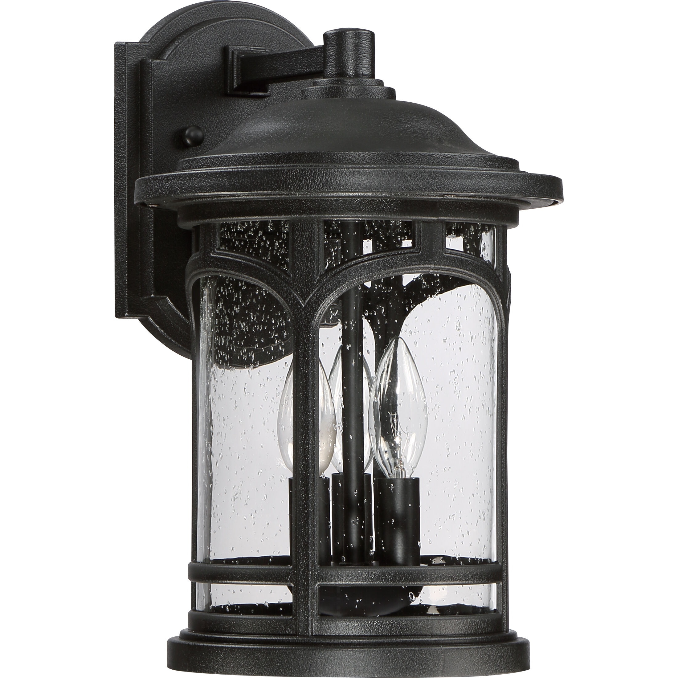 Marblehead 3 Light 15 inch Mystic Black Outdoor Wall Lantern