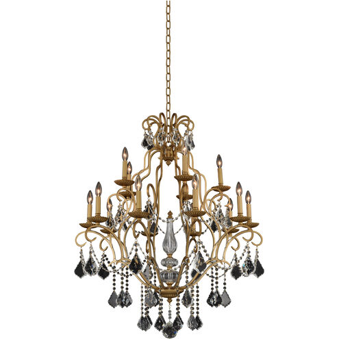 Elise 15 Light 34 inch Gold Patina Chandelier Ceiling Light