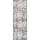 Sesia 94 X 32 inch Black/White Rug in 2 x 8
