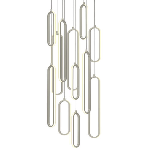 Sienna LED 18 inch Painted Nickel Pendant Ceiling Light in 12