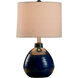 Cameron 21.5 inch 60 watt Sailor Navy Blue Table Lamp Portable Light