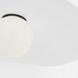 Windsor Smith Mahalo LED 22 inch Bronze Semi-Flush Mount Ceiling Light in Matte White