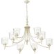 Keating 44 inch 60.00 watt Antique Ivory Chandelier Ceiling Light