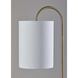 Amira 64 inch 60.00 watt Antique Brass Shelf Floor Lamp Portable Light