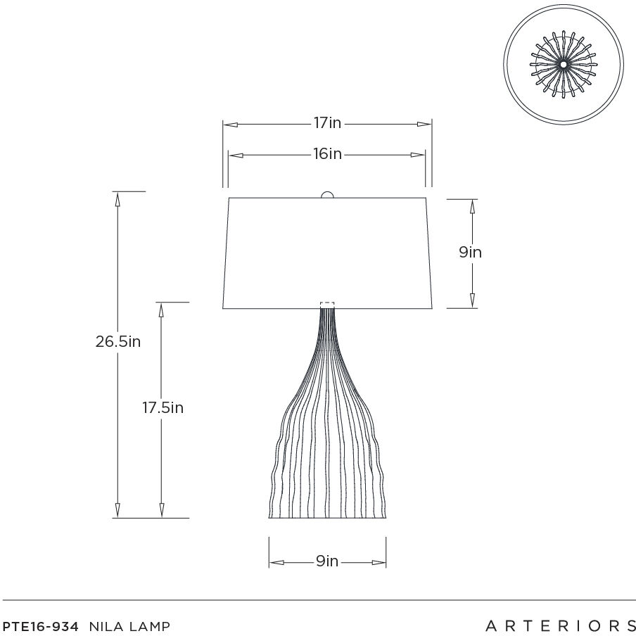 Nyla 26.5 inch 150.00 watt Dark Green Reactive and Polished Nickel Table Lamp Portable Light