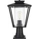 Gaul 1 Light 17 inch Black Outdoor Post Light