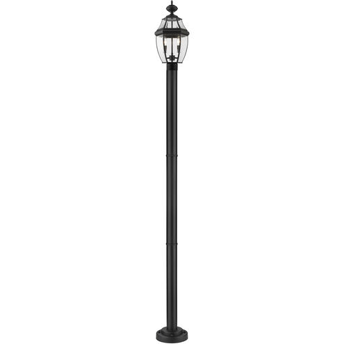 Westover 2 Light 92 inch Black Outdoor Post Mounted Fixture