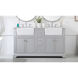 Franklin 60 X 22 X 35 inch Grey Bathroom Vanity Cabinet
