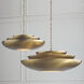 Gia 4 Light 29.5 inch Aged Brass Pendant Ceiling Light