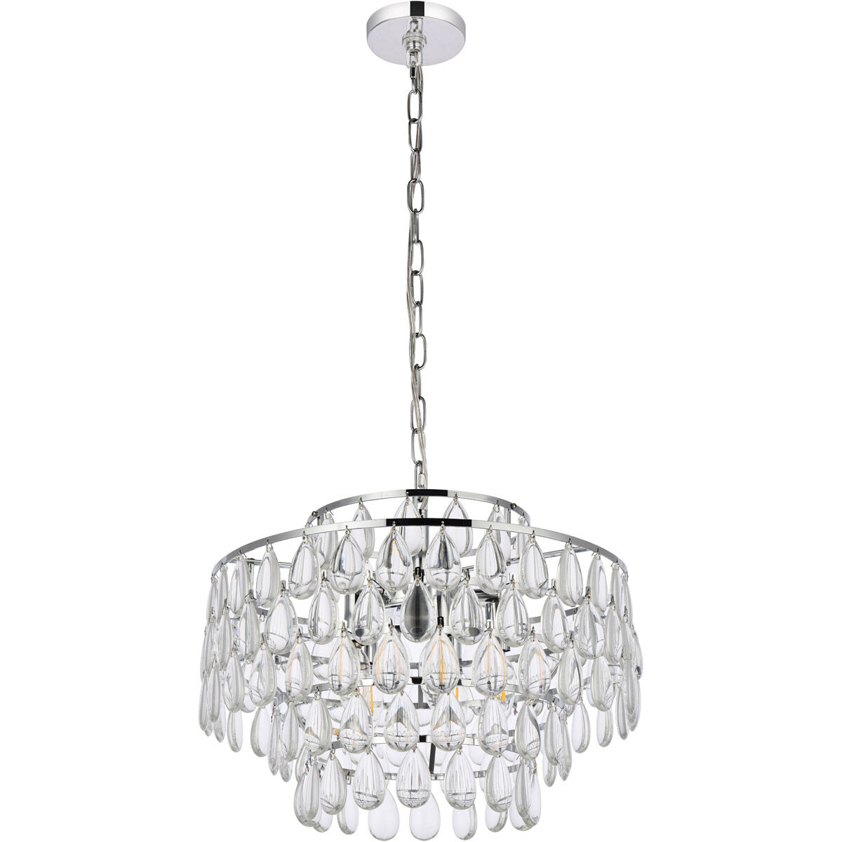 Mila 5 Light 18 inch Chrome Pendant Ceiling Light