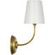 Thomas O'Brien Vendome LED 5.5 inch Hand-Rubbed Antique Brass Single Sconce Wall Light