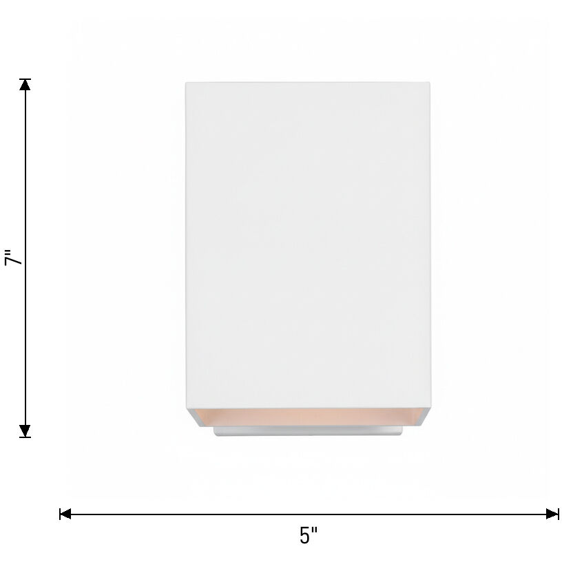 Sean Lavin Pohl 1 Light 7 inch Outdoor Textured White Outdoor Wall Lantern