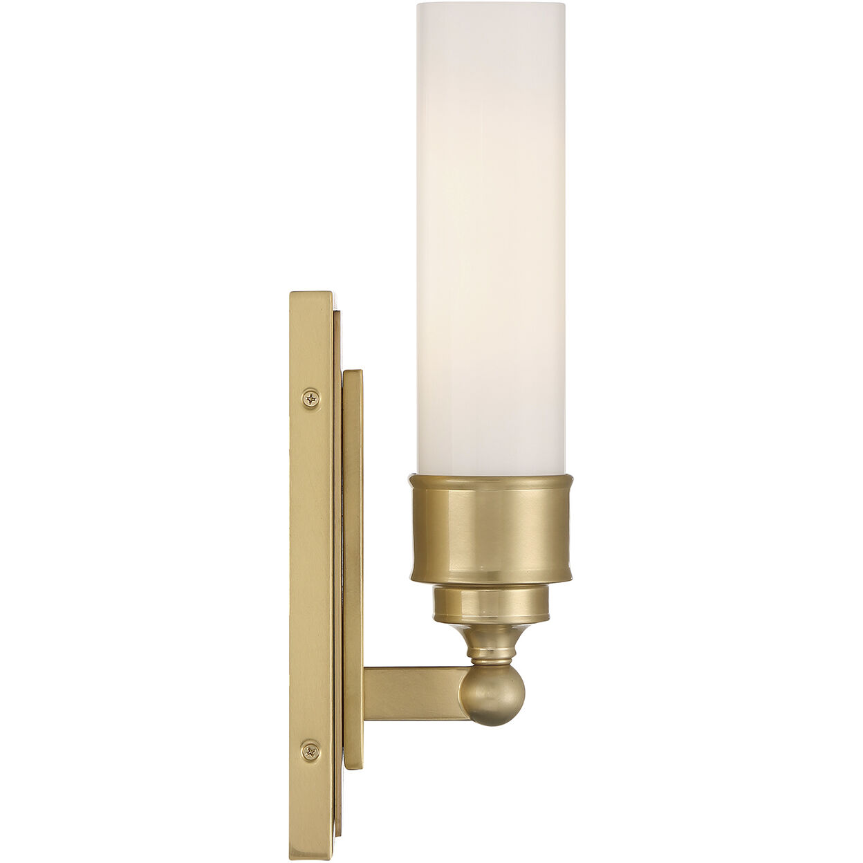 Wilcox Bath Sconce Wall Light in Aged Brass